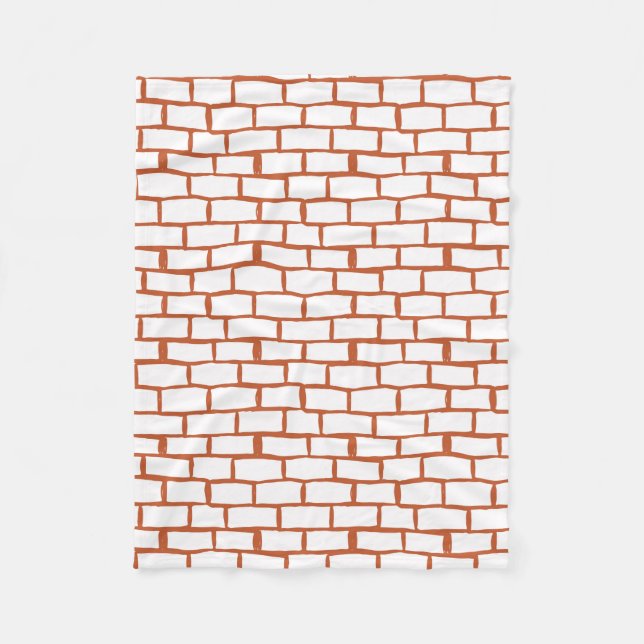 brick texture background fleece blanket (Front)