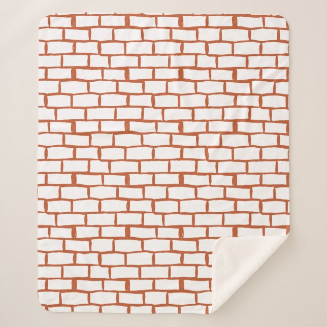 brick texture background sherpa blanket (Front)
