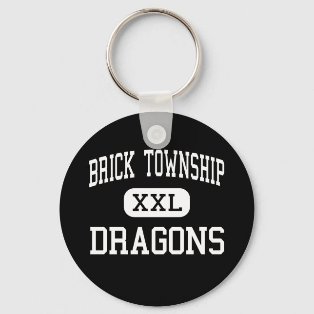 Brick Township - Dragons - High - Brick New Jersey Key Ring (Front)