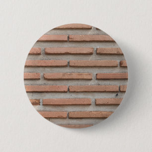 Brick wall 6 cm round badge