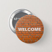 Brick Wall 6 Cm Round Badge (Front & Back)