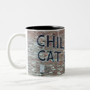 Brick Wall Ad Childless Cat Ladies Mug