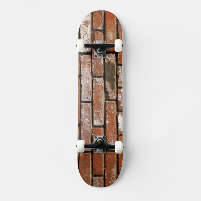Brick Wall Background Skateboard (Front)
