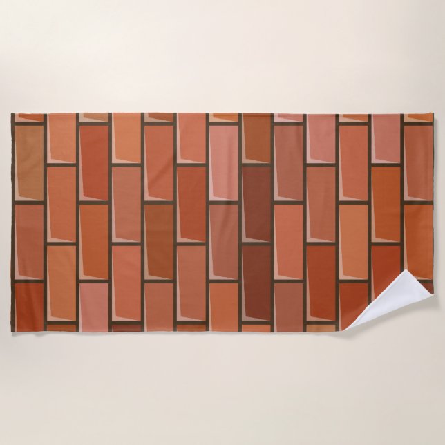 brick wall beach towel (Front)