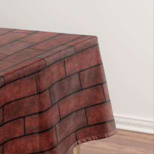 Brick wall , brick tablecloth
