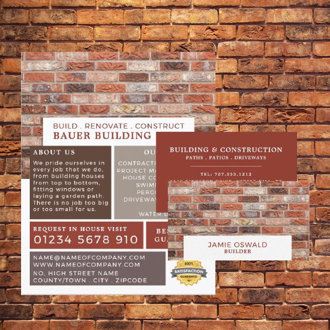 Brick Wall, Building Firm, Builders Advertising Flyer (Creator Uploaded)