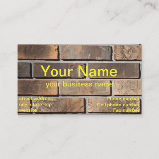 Brick Wall Business Card Template