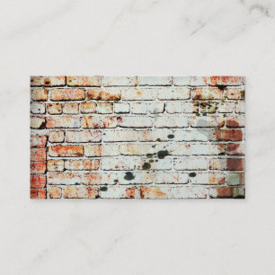 brick wall business card template with photo art
