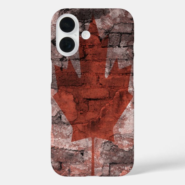 Brick Wall Canadian Flag Case-Mate iPhone Case (Back)