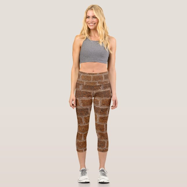 Brick wall capri leggings (Front)
