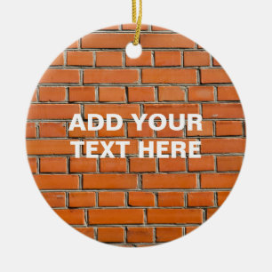 Brick Wall Ceramic Tree Decoration