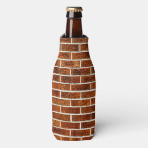 Brick Wall Cool Texture Pattern Bottle Cooler