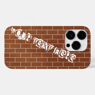 Brick Wall Custom Text iPhone Case