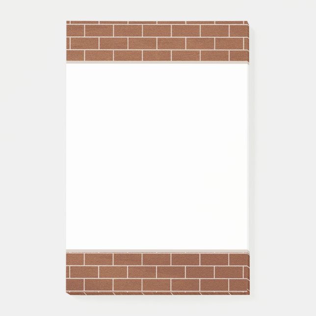 Brick Wall Design Sticky Notes (Front)