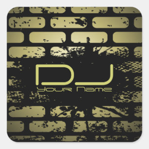 Brick Wall DJ Sticker