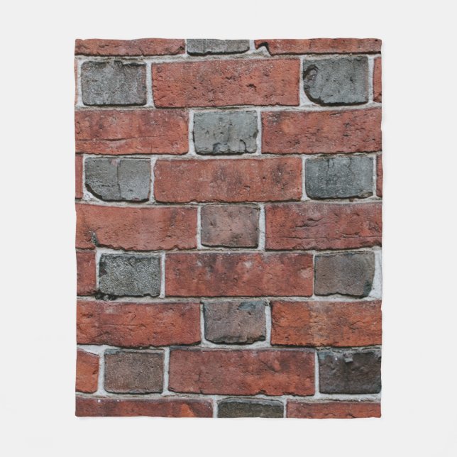 Brick wall fleece blanket (Front)