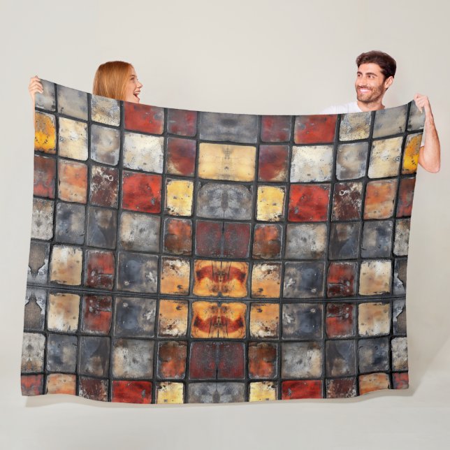 Brick wall fleece blanket (In Situ)
