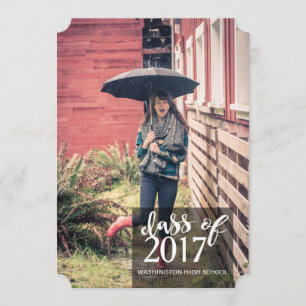 Brick Wall Graduation Announcement