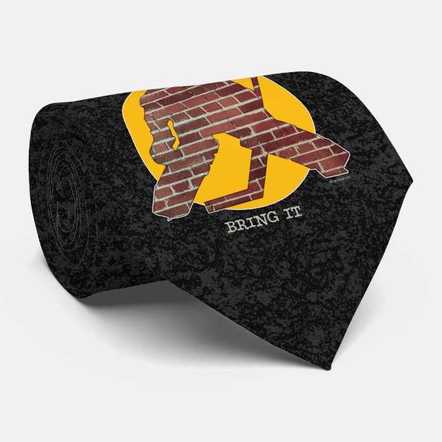 Brick Wall Hockey Goalie Tie (Rolled)