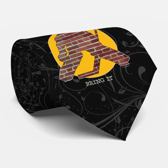 Brick Wall Hockey Goalie Tie (Rolled)