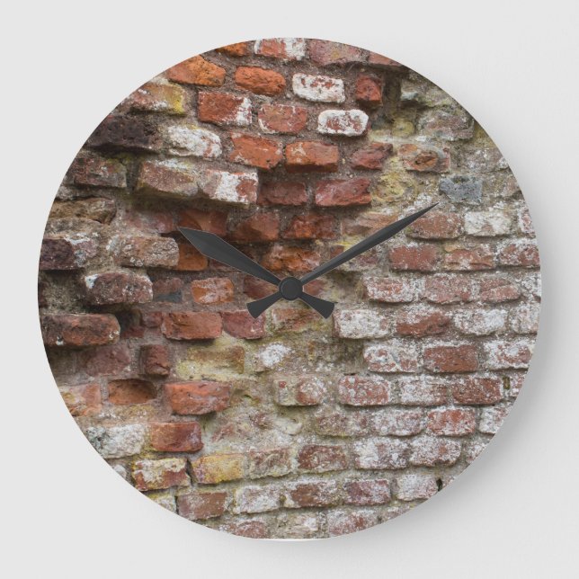 Brick Wall Large Clock (Front)