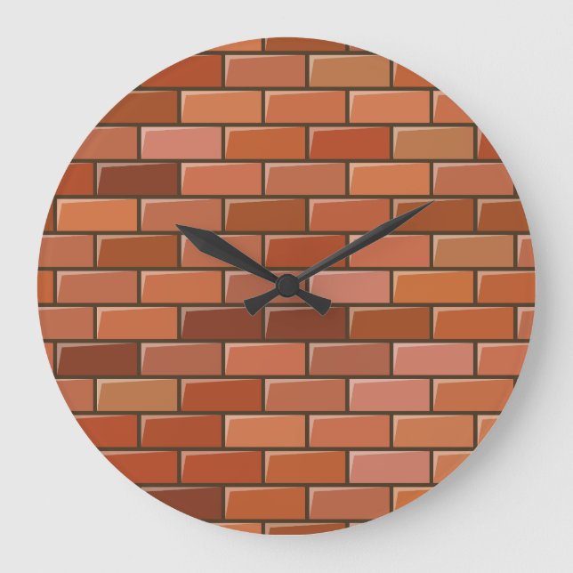brick wall large clock (Front)