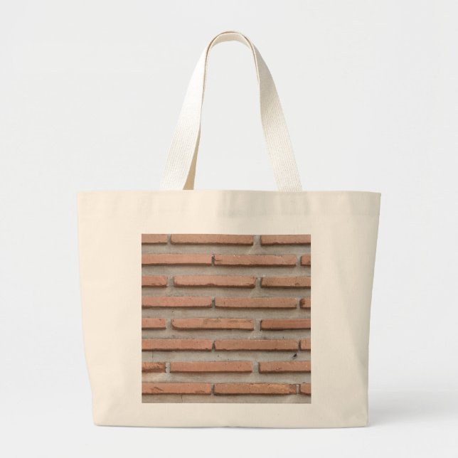 Brick wall large tote bag (Front)