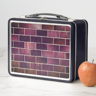 Brick Wall Metal Lunch Box