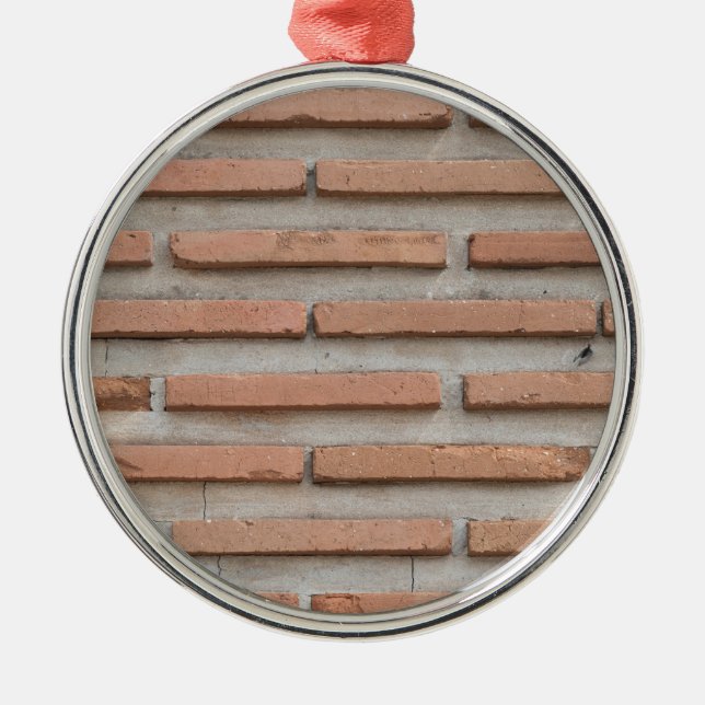 Brick wall metal tree decoration (Front)