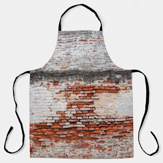  brick wall on the roadabandoned, abstract, aged,  apron (Front)