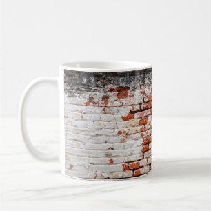  brick wall on the roadabandoned, abstract, aged,  coffee mug