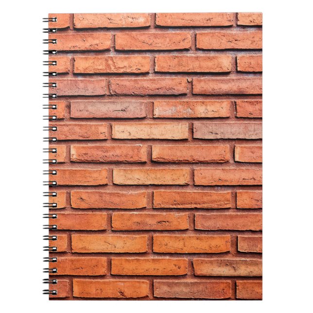 Brick wall orange brick wall brick notebook (Front)