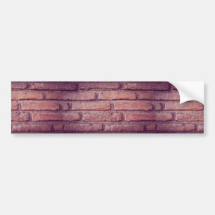 Brick wall pattern bumper sticker