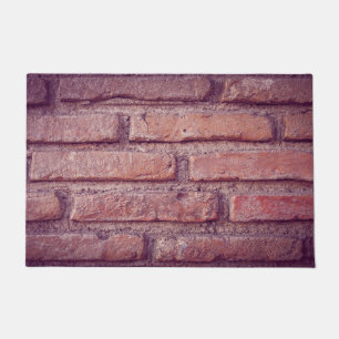 Brick wall pattern doormat