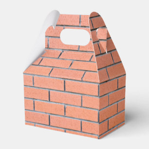 Brick wall pattern favour box