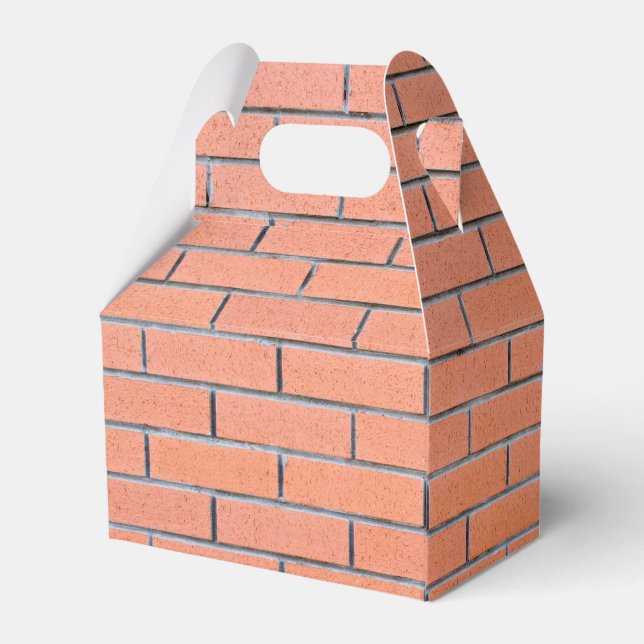 Brick wall pattern favour box (Back Side)