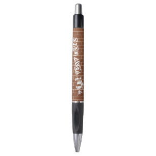 Brick Wall Pen with Custom Text