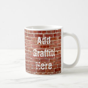 Brick Wall Personalised Graffiti Mug
