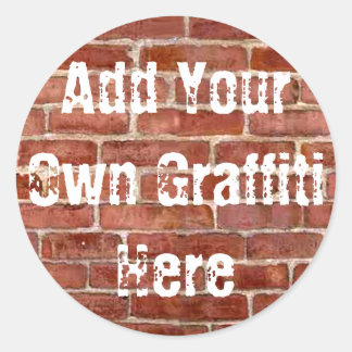 Brick Wall Personalised Graffiti Stickers