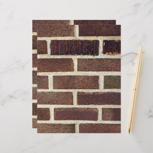 Brick Wall Photography Scrapbook Paper (Front/Back In Situ)