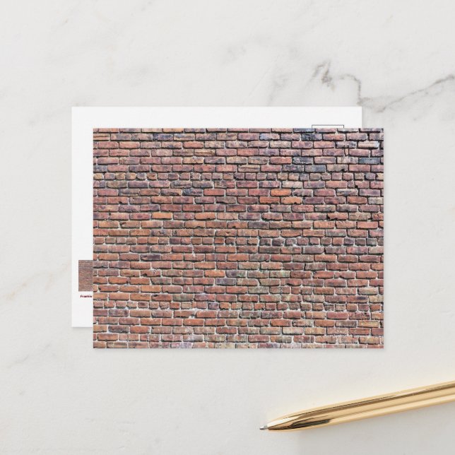 Brick Wall Postcard (Front/Back In Situ)