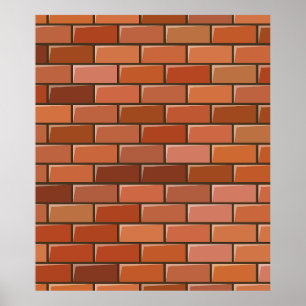 brick wall poster