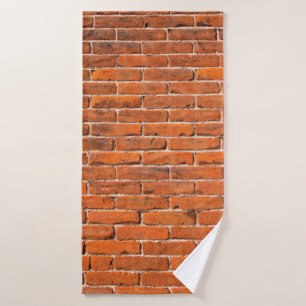Brick wall red brick wall wall bath towel