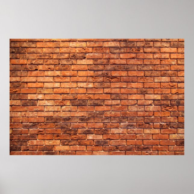 Brick wall red structure masonry poster (Front)