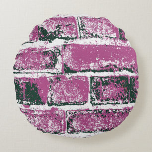 BRICK WALL ROUND CUSHION