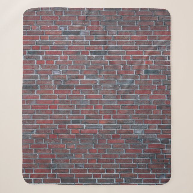 Brick wall sherpa blanket (Front)