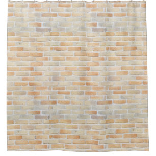 Brick wall shower curtain
