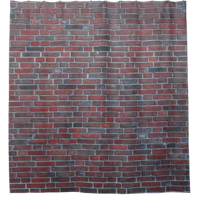 Brick wall shower curtain (Front)