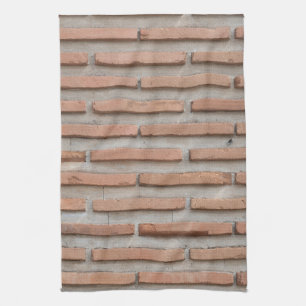 Brick wall tea towel