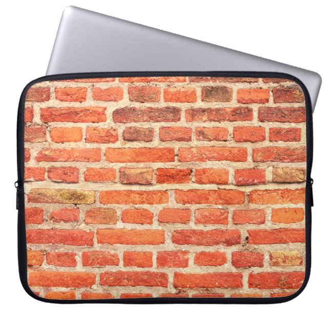 Brick wall texture brick wall laptop sleeve (Front)